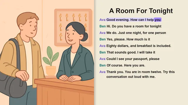 English Conversation Practice Checking Into A Hotel