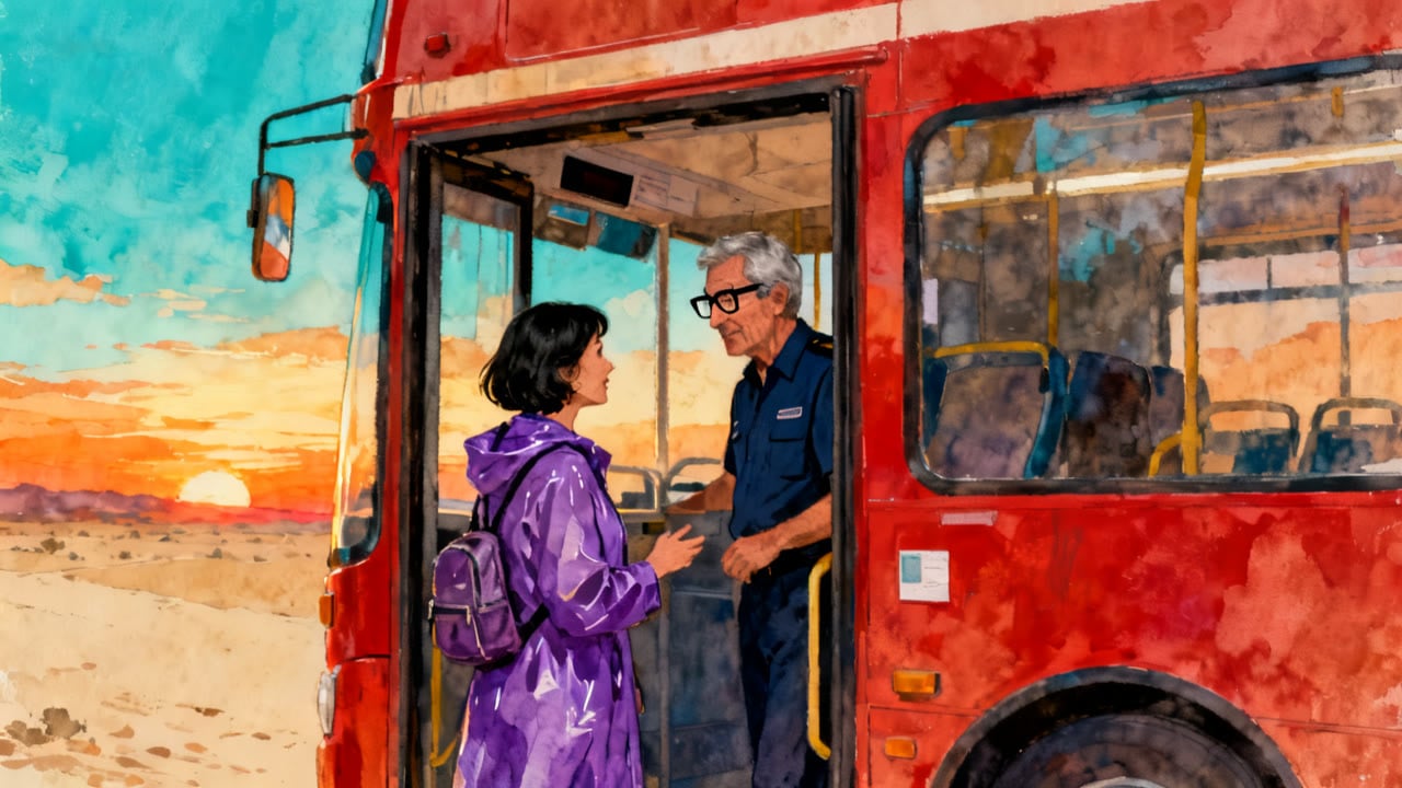 Taking the Bus to the City Centre