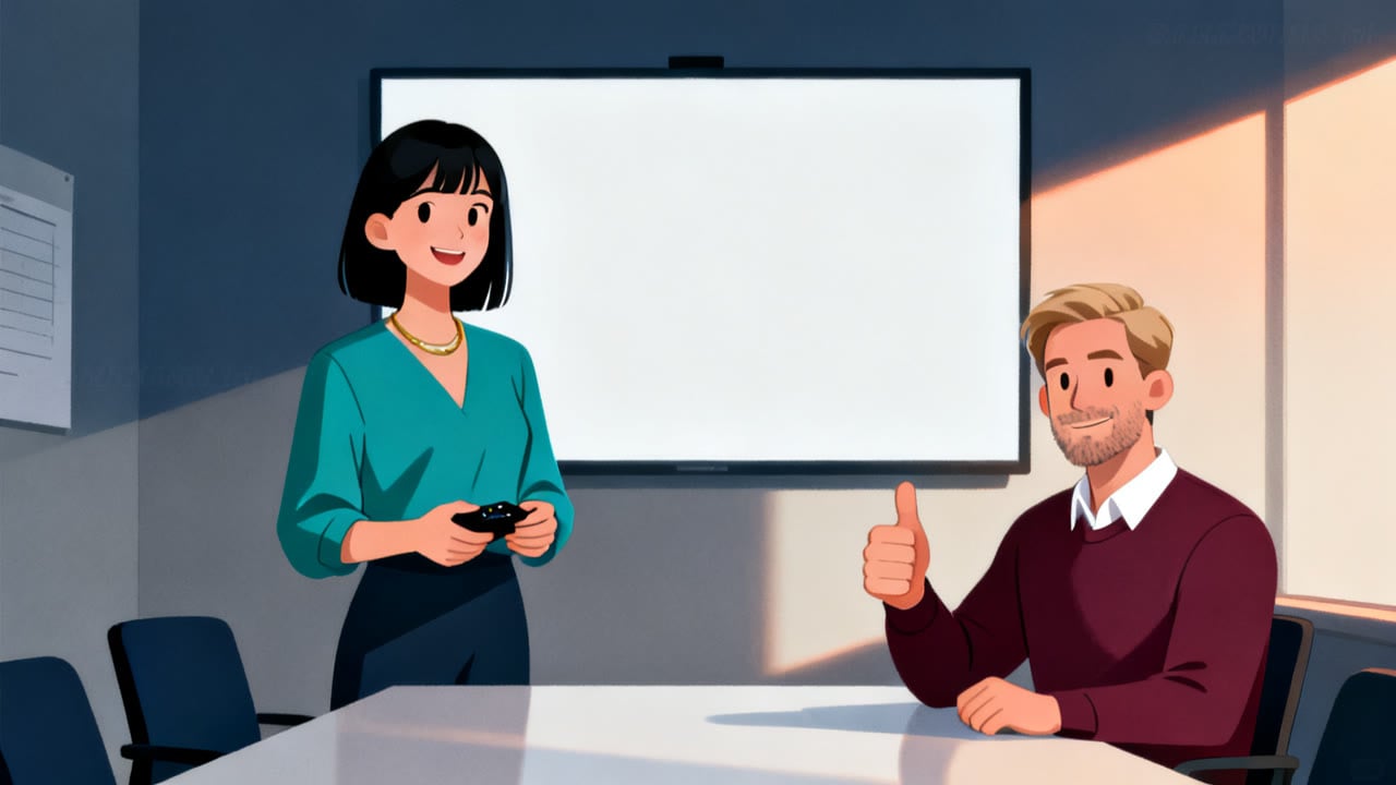 Practising My First Presentation with a Colleague