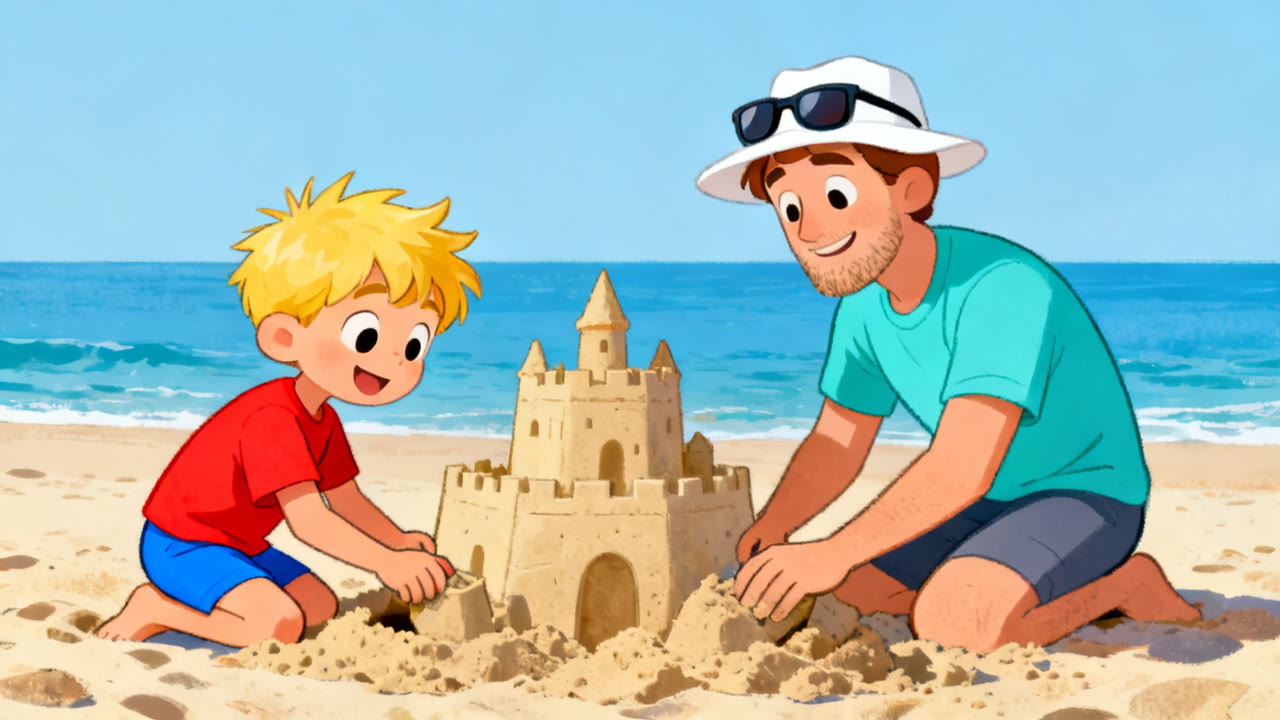 A Sunny Day at the Beach