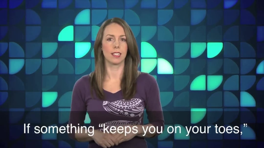 English in a Minute: Keep You on Your Toes