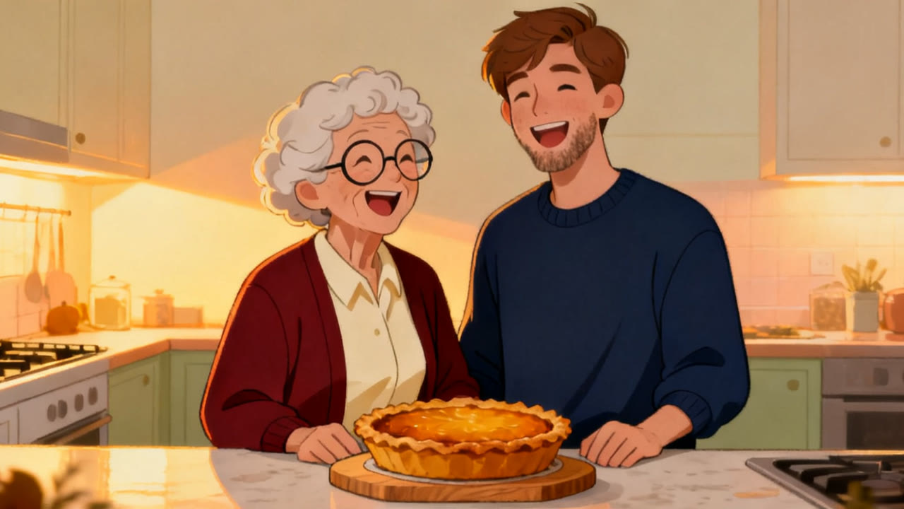 Making a Pumpkin Pie with Grandma