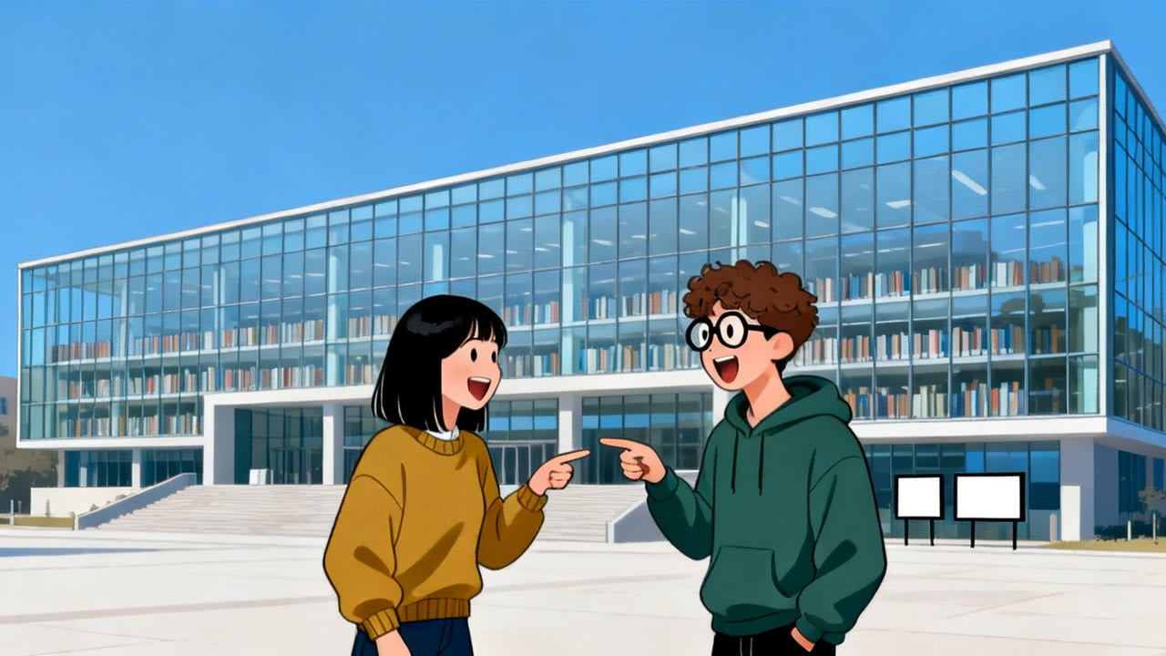 Where Is the Library? Asking on Campus