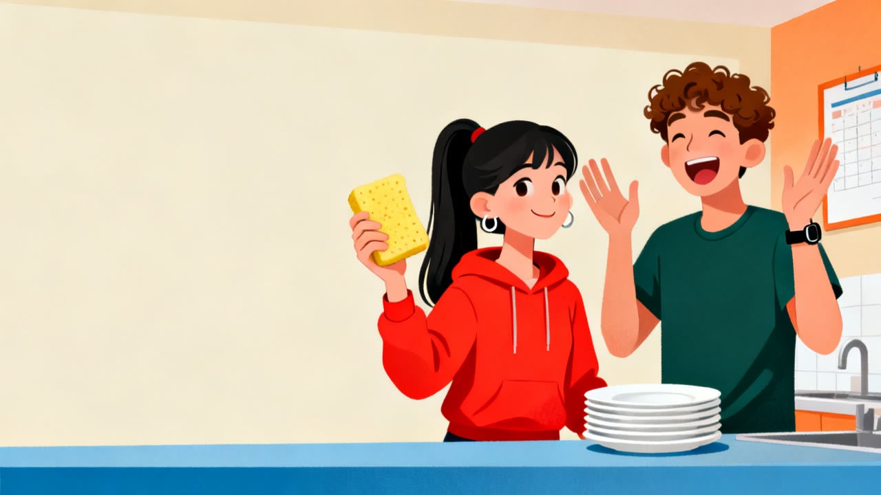 Roommates: Whose Turn Is It to Do the Dishes?