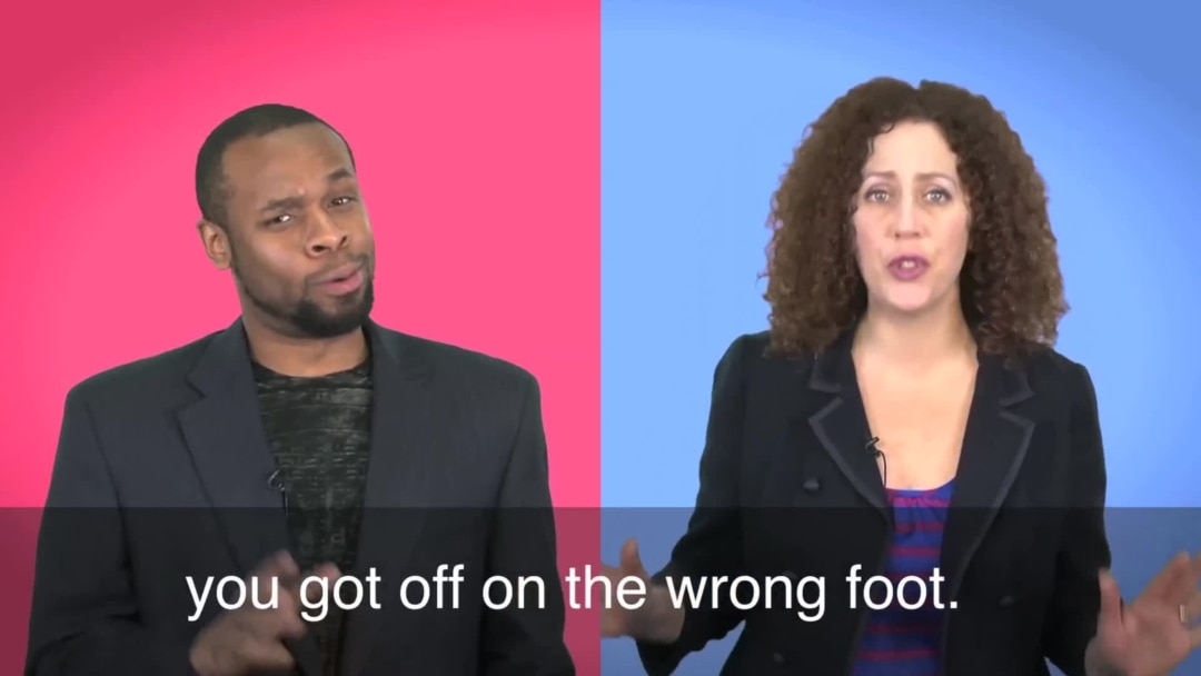 English in a Minute: Get off on the Wrong (or Right!) Foot