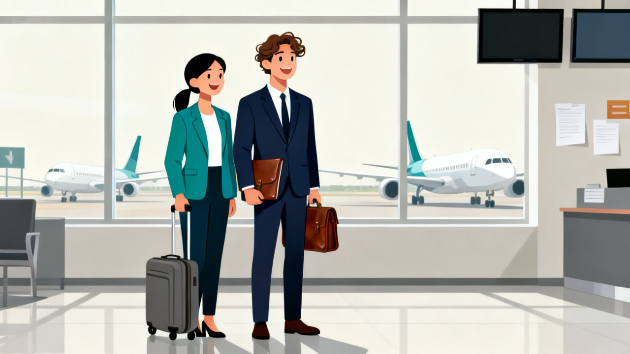 TOEIC Listening Part 2: Questions and Responses on a Business Trip