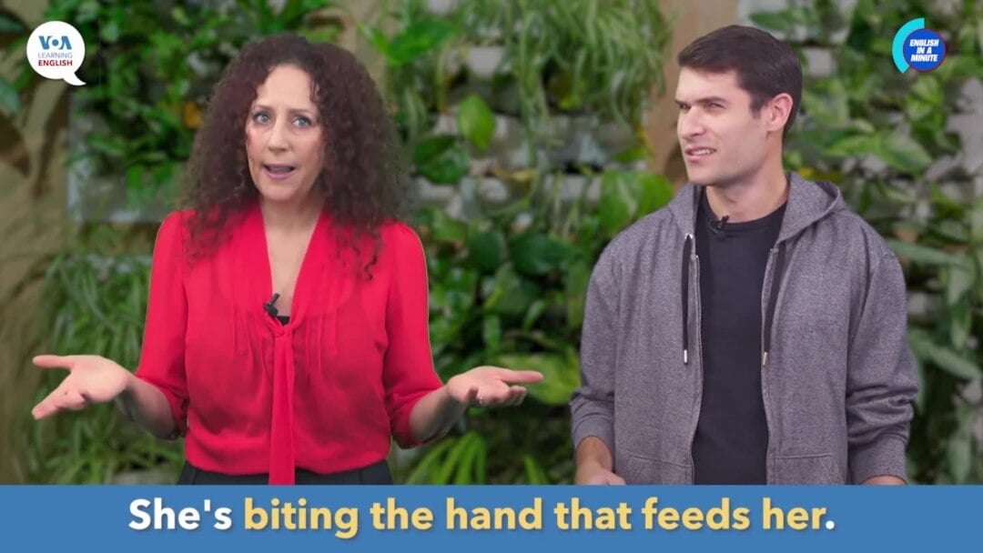 English in a Minute: Bite the Hand That Feeds You