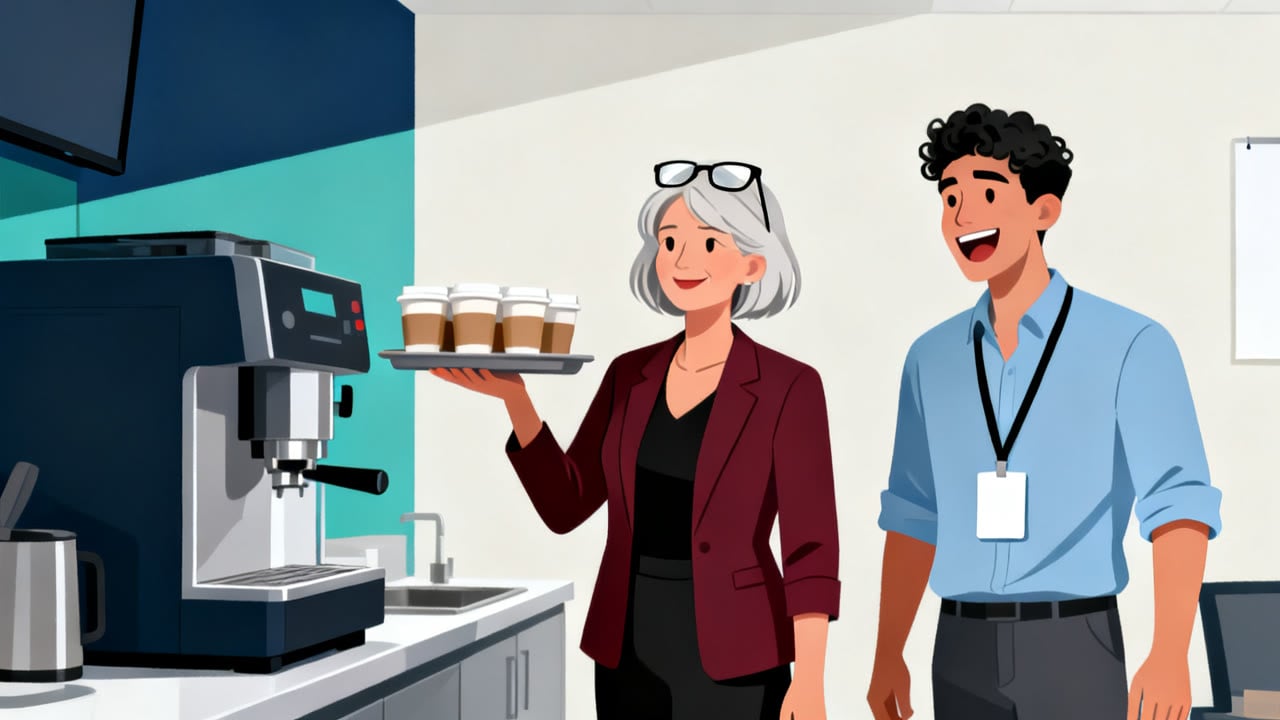 TOEIC Listening Part 3: A Broken Coffee Machine and a Catering Order