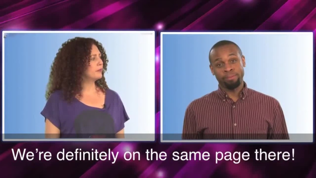 English in a Minute: On the Same Page